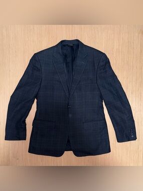Jos. A. Bank Navy Windowpane Sport Coat (Tailored Fit | Traveler’s Collection)